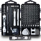 Набор Магнитных отверток для ноутбука 122 в 1, набор для ремонта компьютера, Набор прецизионных отверток, набор небольших ударных отверток с чехлом