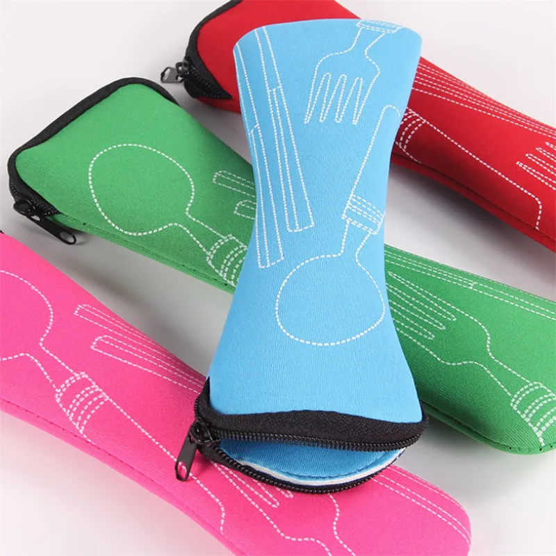 Портативный флип-чехол для столовых приборов кухонная утварь студентов дорожные