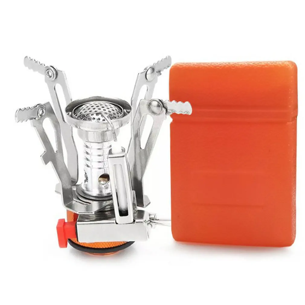 

Stainless Steel Foldable Outdoor Gas Stove Camping Gas Burner Portable Stove Survival Furnace Pocket Picnic Gas Cooker