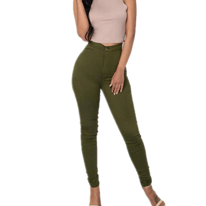 

Женские узкие джинсы-карандаш VISNXGI, эластичные женские джинсовые брюки-стрейч полной длины с завышенной талией и пуговицами на молнии, черного и синего цвета