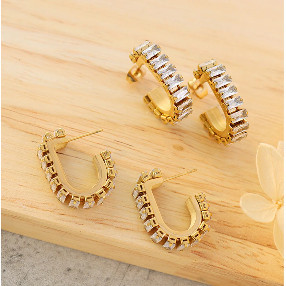 Женские серьги-гвоздики из нержавеющей стали серебро 925 пробы - купить по