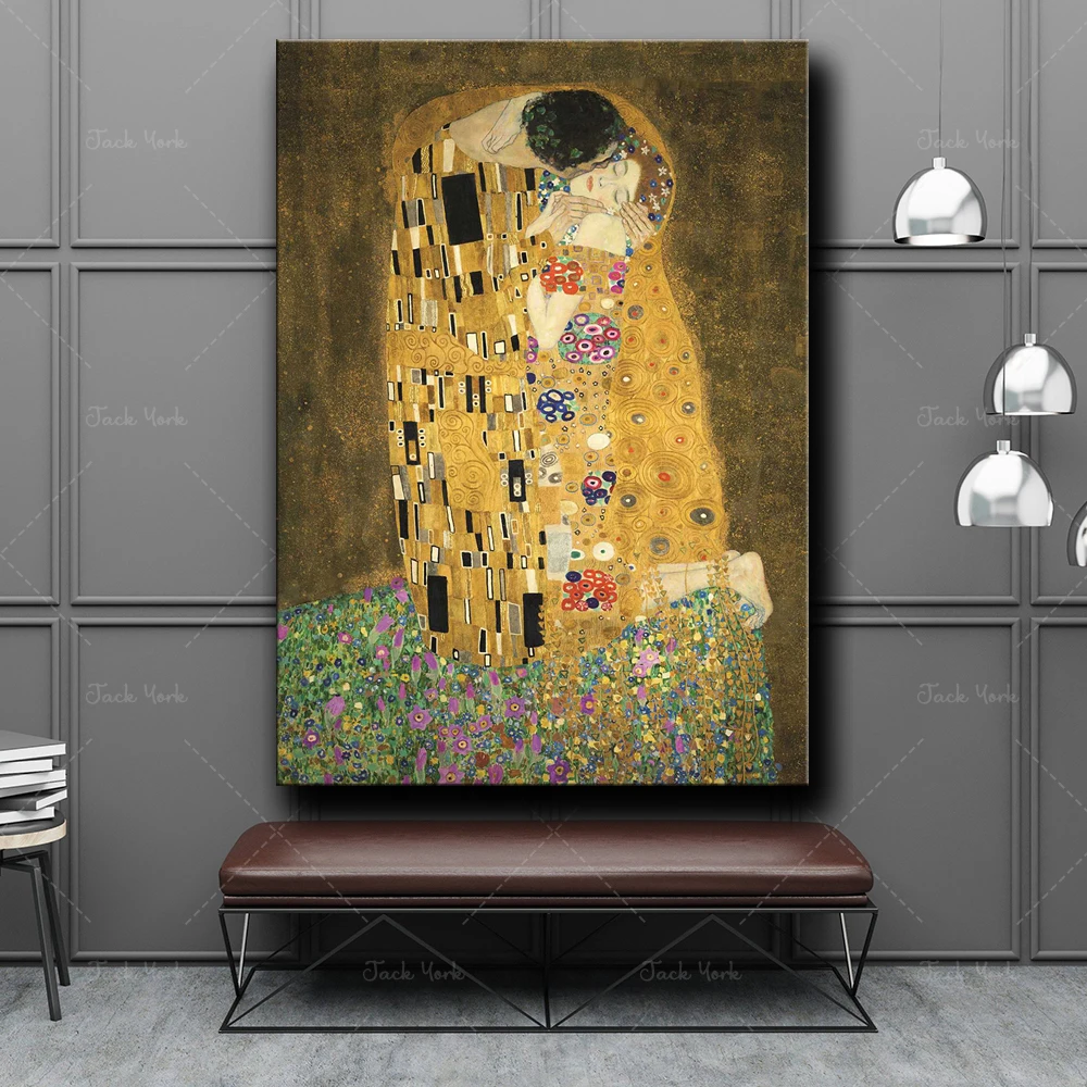 

Gustav Klimt Poster, Gustav Klimt The Kiss, Klimt The Kiss, Gustav Klimt print, Exhibition poster, art printbition poste