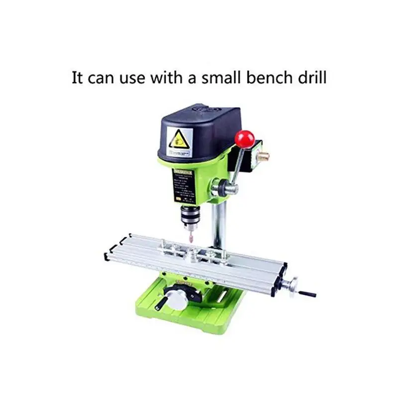 1 PC Precision Multifunction Mini Milling Machine Bench Drill Vise Worktable X Y-Axis Adjustment Coordinate Table Aluminum Alloy |