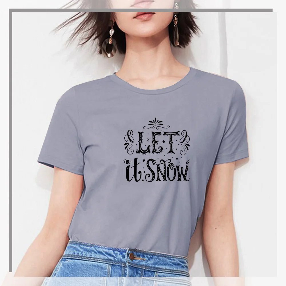 

2021 New Women's Tee Summer T Shirt Letter Printed Short Sleeve Round Neck Women's Fashion Tops