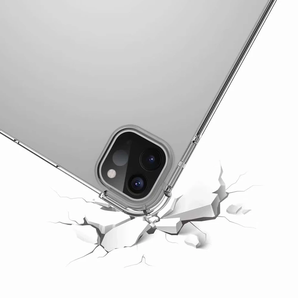 Чехол KAIBASSCE для iPad Pro11 дюймов 2018 2020 мягкий чехол из ТПУ с четырьмя углами защитой