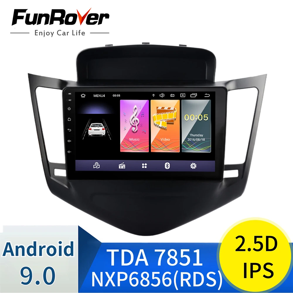 Штатная магнитола для Шевролет Круз Chevrolet Cruze J300 2009 2011 2012 2013 Android 9.0, до 4-ЯДЕР, DSP 2DIN автомагнитола 2 DIN DVD GPS мультимедиа автомобиля головное устройс тво
