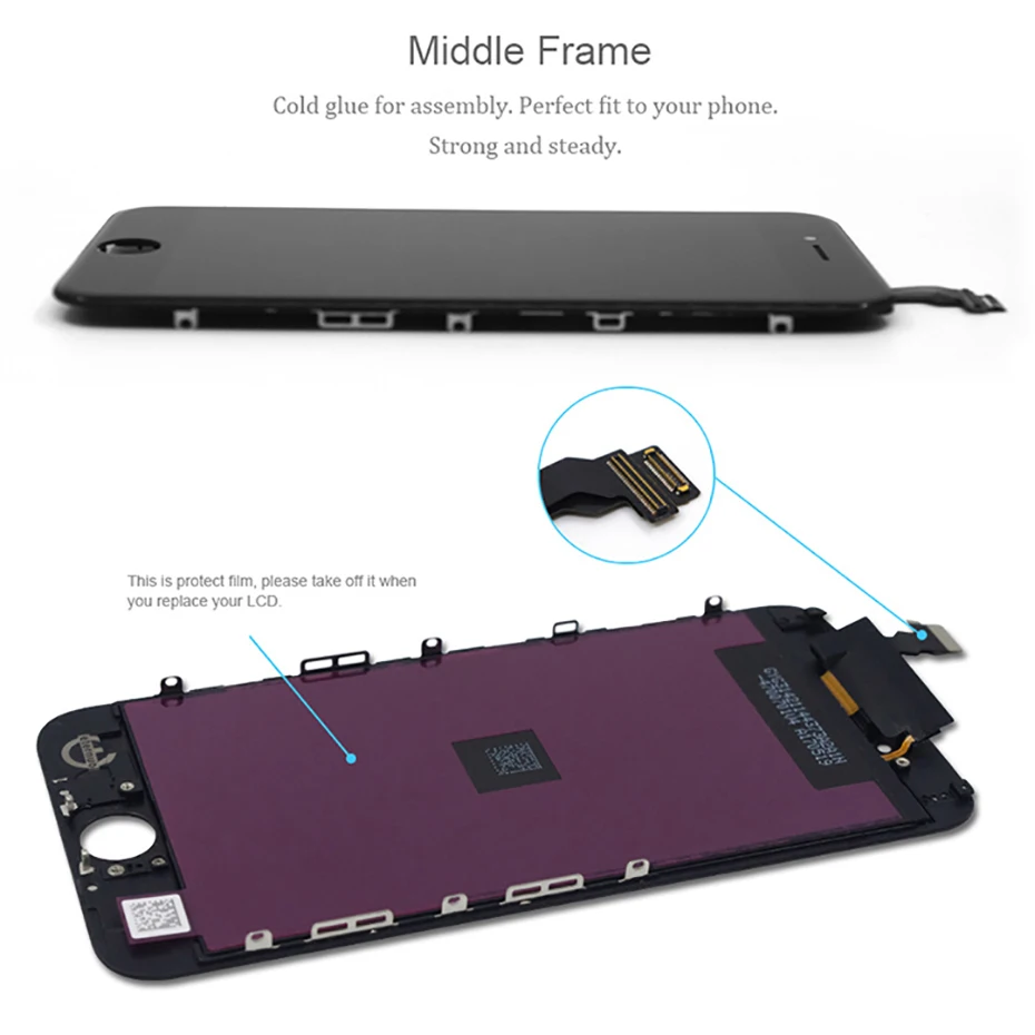 PINZHENG AAAA сенсорный ЖК-экран для iPhone 7 6 6s 8 Plus ЖК-дисплей для iPhone 5 5S 4S SE X экран дигитайзер сборка