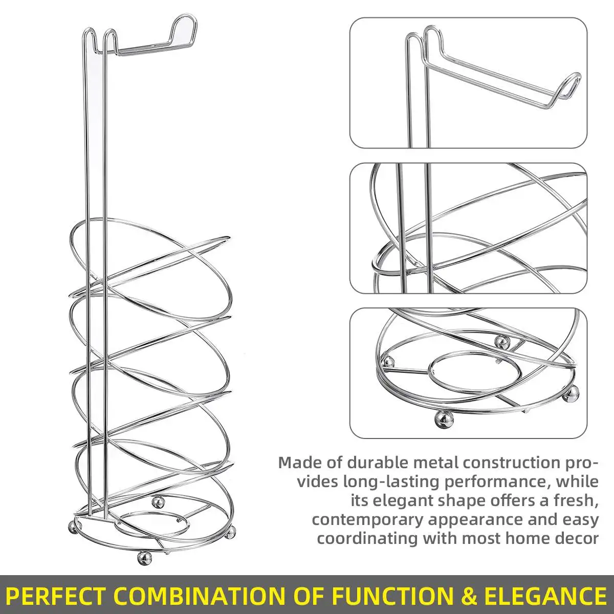 Рулон бумаги для ванной диспенсер металлический пол стоящая полка стойка