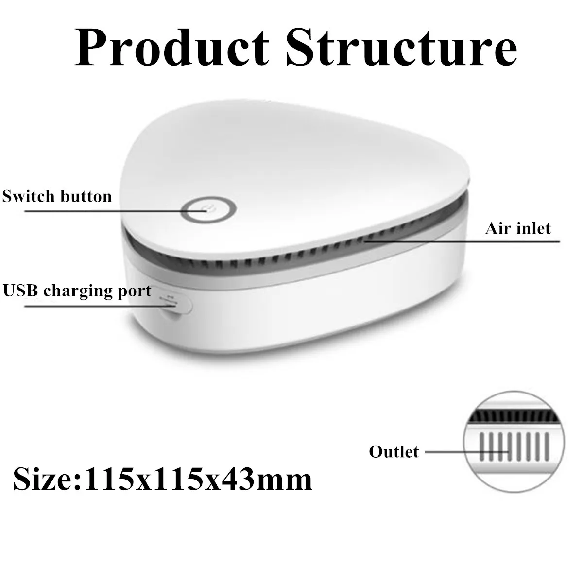 Умный генератор озона мини-очиститель воздуха увлажнитель для автомобиля
