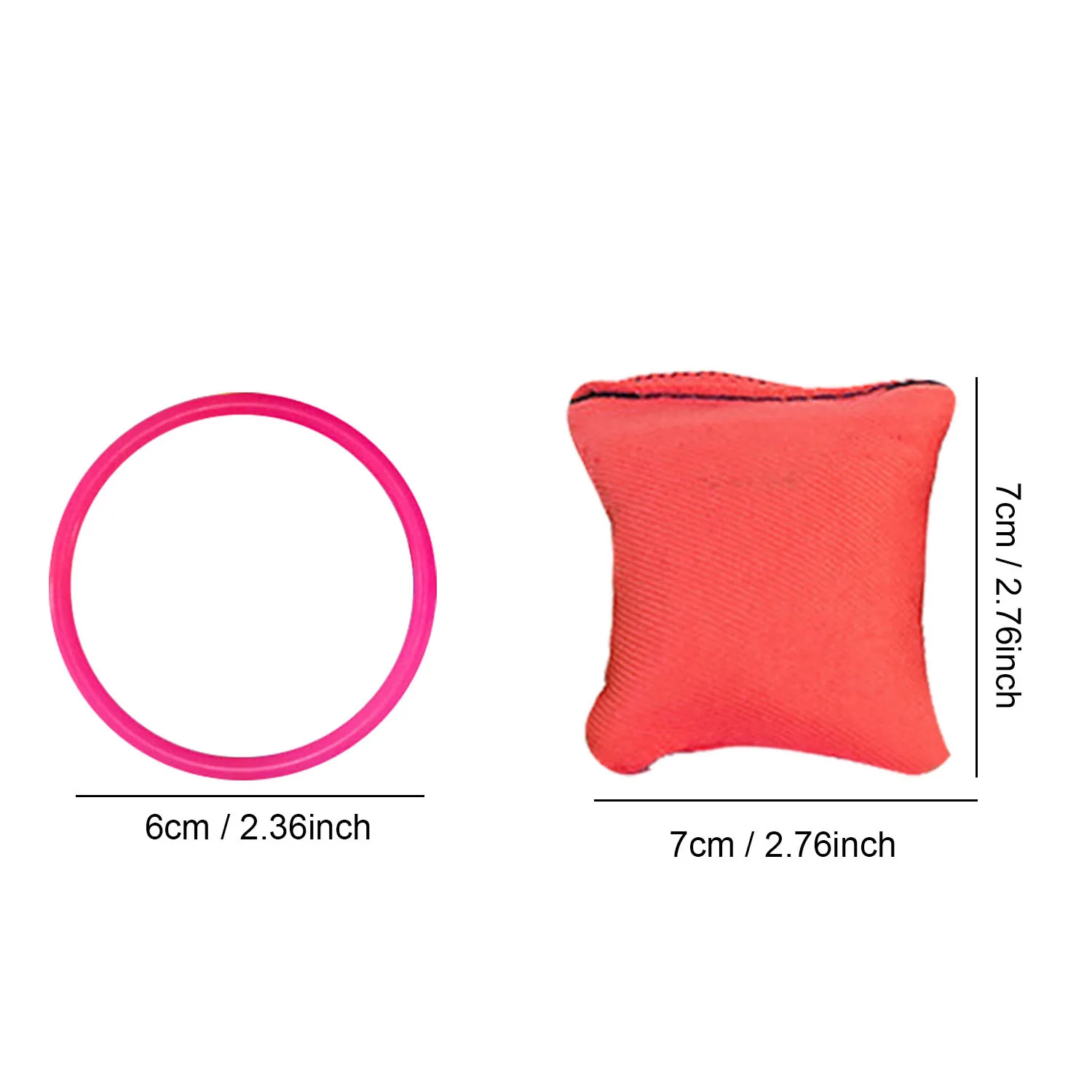 Детский комплект с кольцом обручем игрушечный набор из 4 предметов сумки для