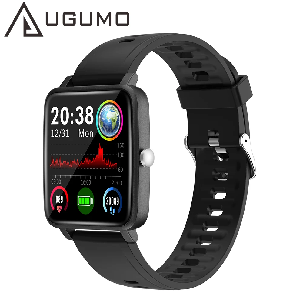 

UGUMO V10 Smart Watch Men Women BT Call Real Time Fitness Tracker Heart Rate Monitor Smartwatch For IOS Android