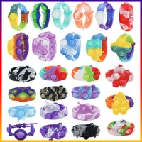 23cm decompression bracelet press bubble photosensitive colorful bracelet puzzle sensory toy for kids fidget vent fidget toys