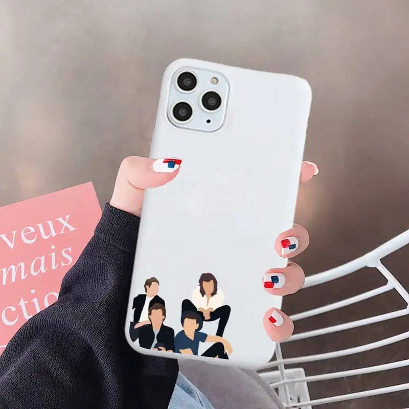 

One Direction Louis Tomlinson Phone Case Candy Color for iPhone 6 7 8 11 12 s mini pro X XS XR MAX Plus
