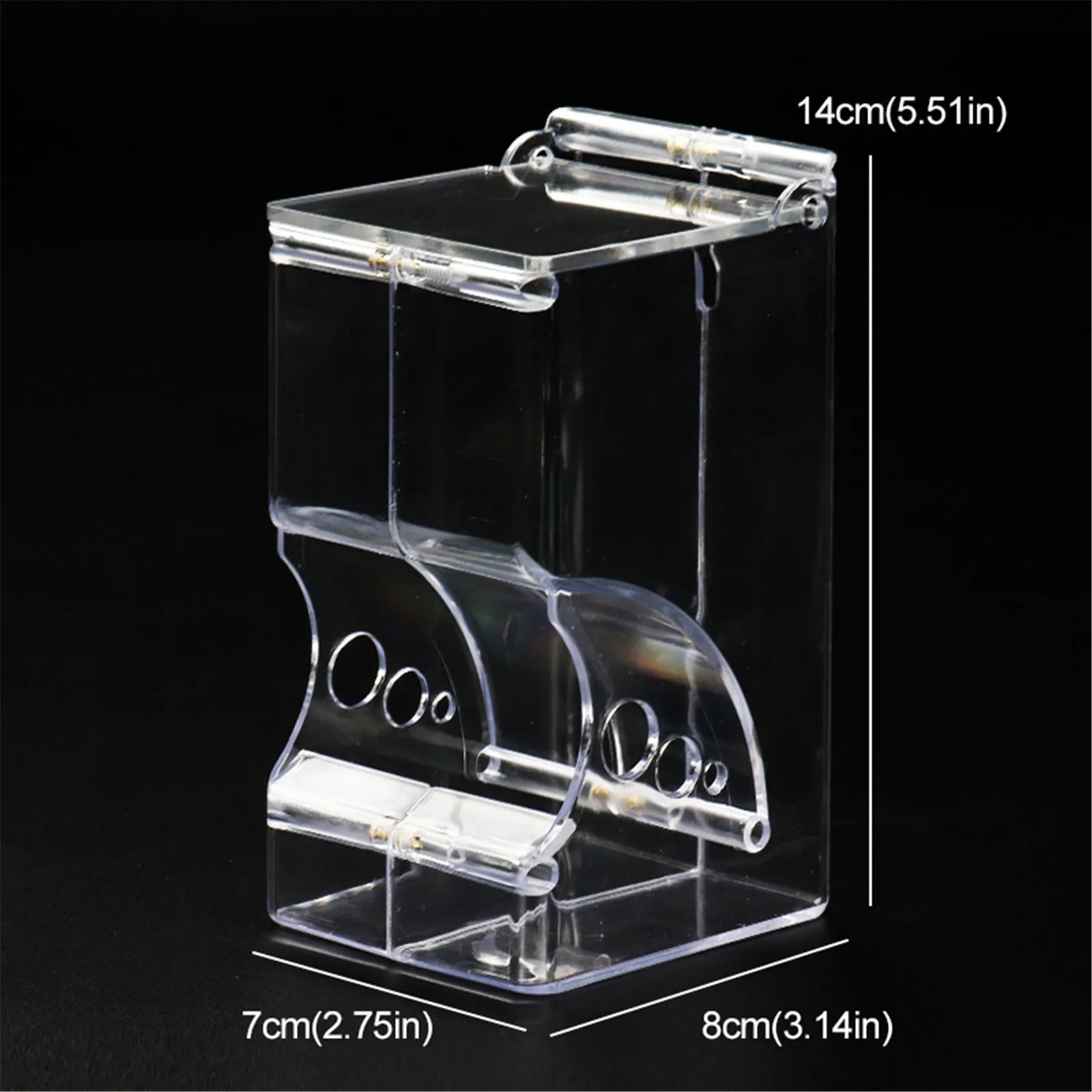 

Transparent Hamster Feeder Bin Plastic Food Barn Pet Mouse Pigeon Bird Food Station Feeding Groove Container