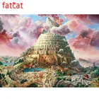 FATCAT Алмазная картина Радуга Дельфин полная квадратная круглая дрель Diy 5D алмазная вышивка мозаика животные фото домашний декор AE1370