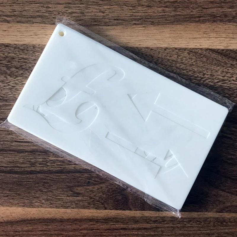 

40 Pcs PET English Letters Stencils Set Drawing Template Ruler DIY Painting Template Geometric Hollow Out Scrapbooking N7MC