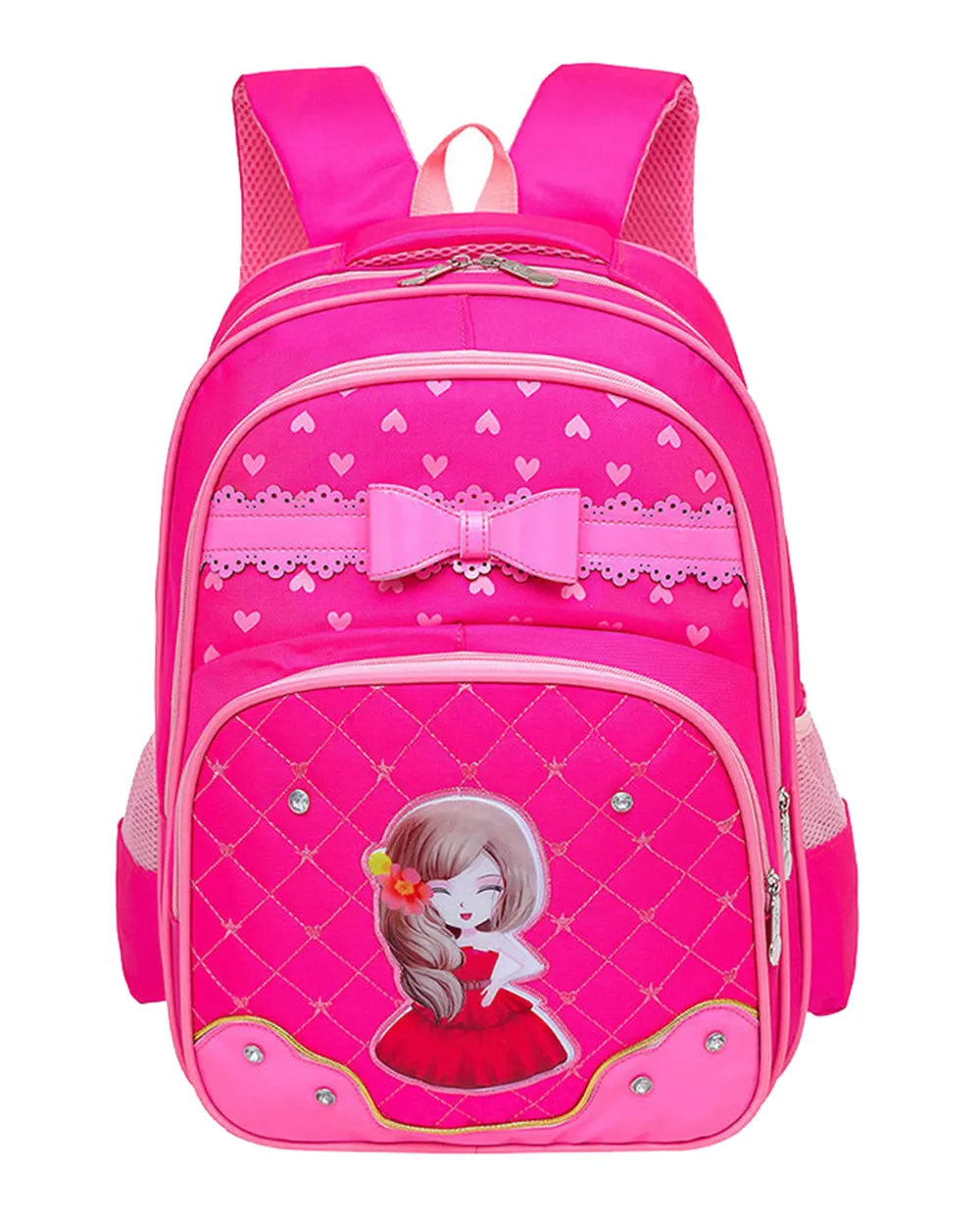 Милые рюкзаки для младшей и старшей школы девочек сумки начальной вместительные