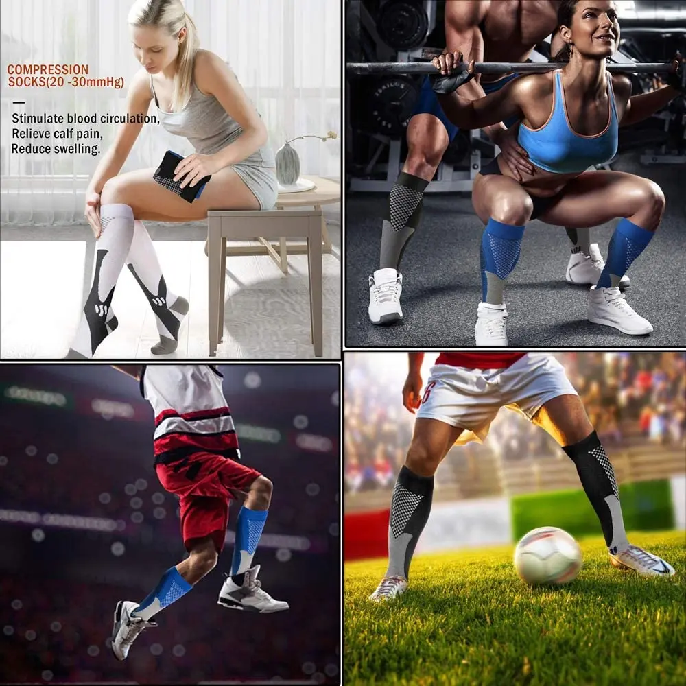 Компрессионные носки унисекс нейлон цвет в ассортименте 3 пары беговые носки| |