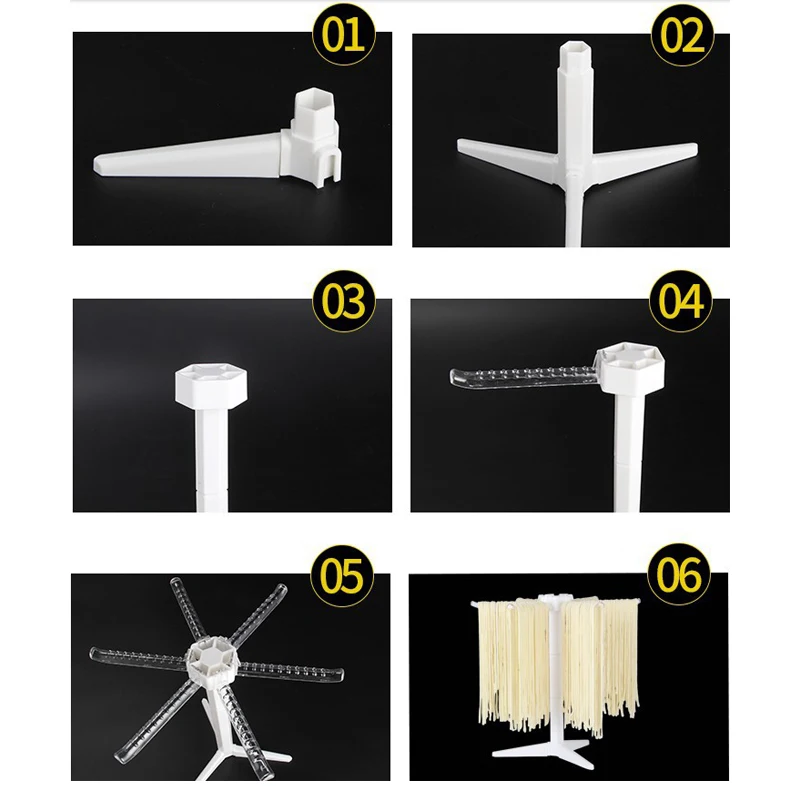 

Collapsible Noodles Holder Spaghetti Manual Hanging Standand Pasta Drying Rack Rotatable Home Kitchen Accessories