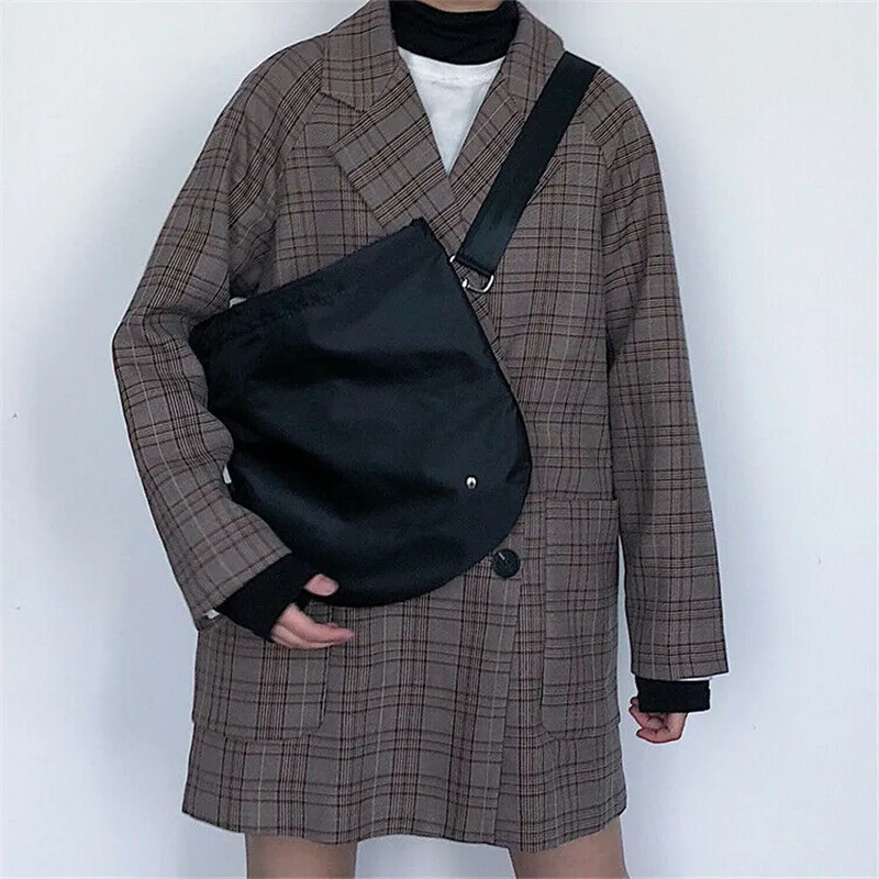 Модная сумка-мешок на шнурке Дамский мессенджер сумки через плечо для женщин 2019