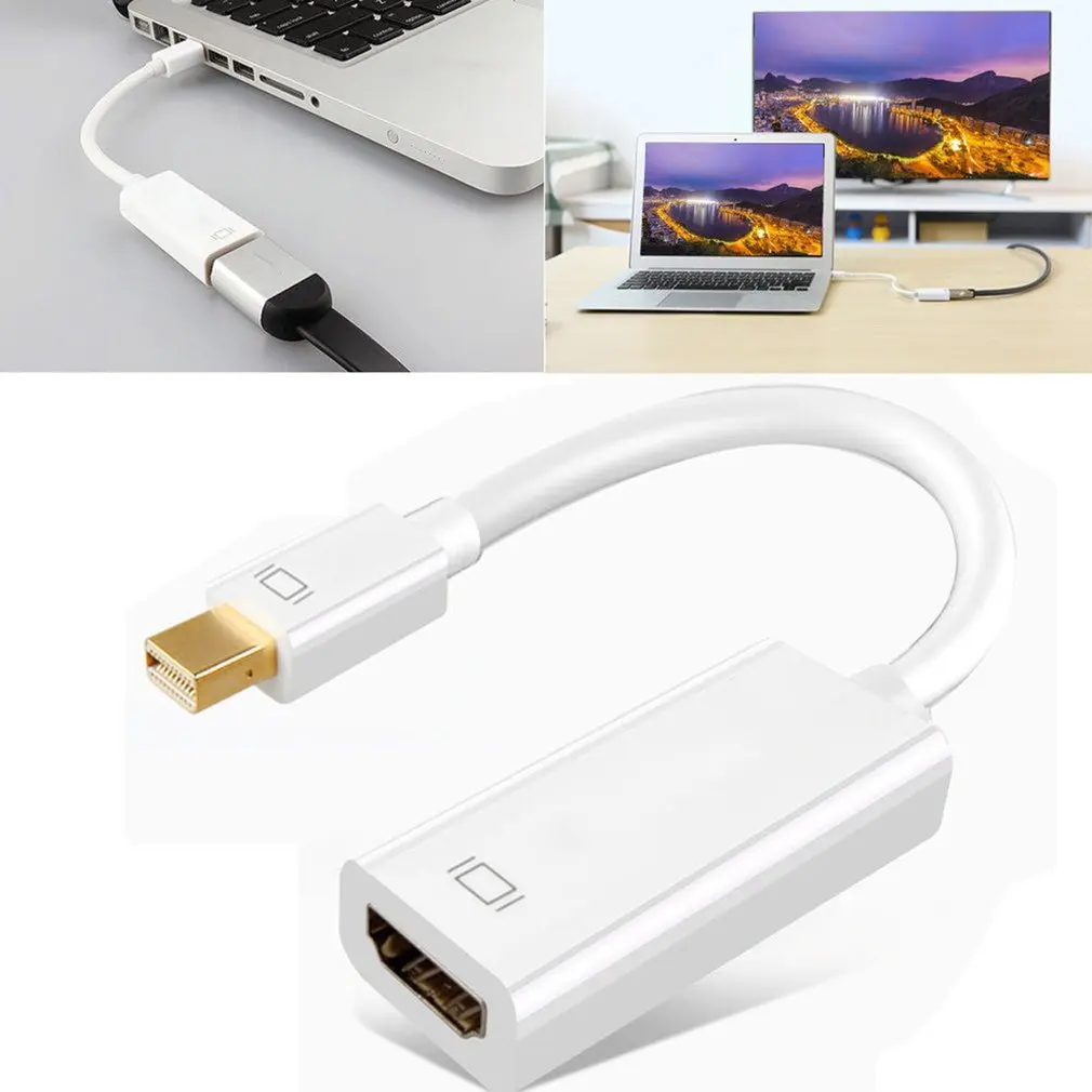 Кабель-конвертер 4K Mini Displayport в HDMI для MacBook Air 13 iMac Chromebook DP HDMI-совместимый адаптер |