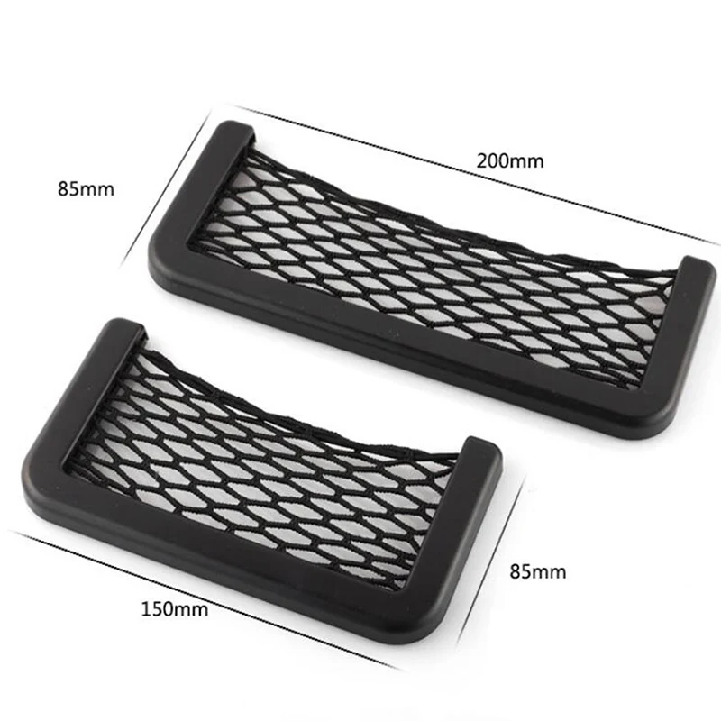 

Universal Car Seat Side Back Storage Net Bag Phone Holder Pocket Organizer
