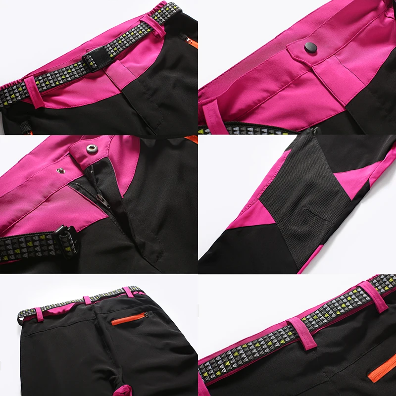 Женские походные брюки летние эластичные быстросохнущие для кемпинга