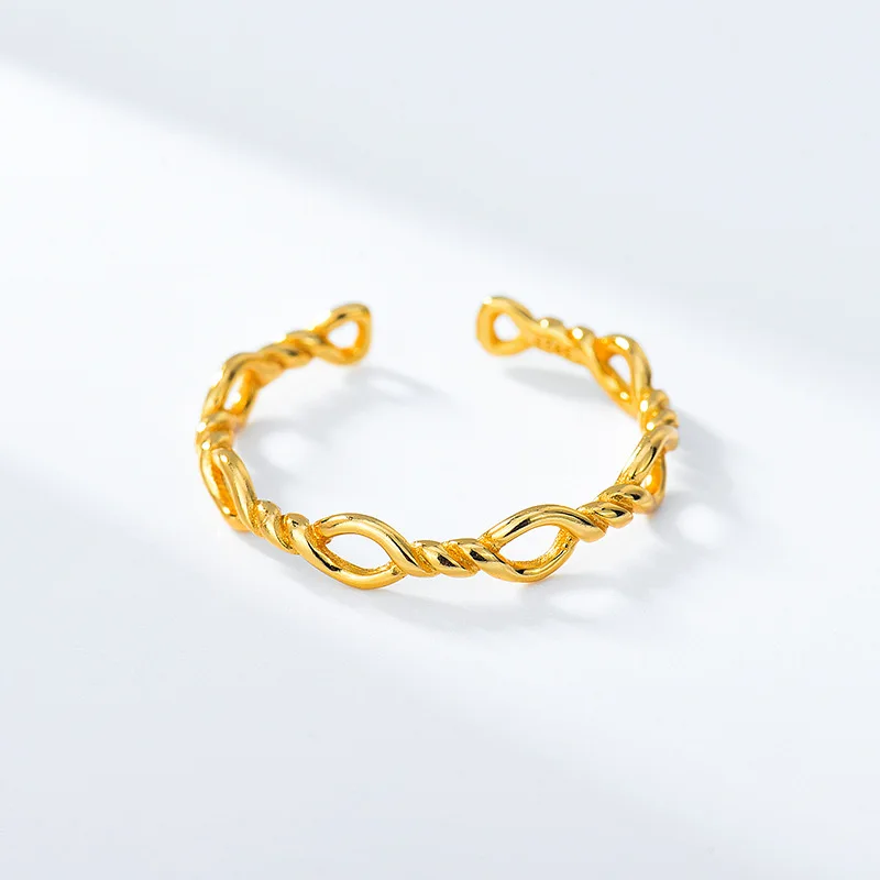 

Vintage Rings For Women Sterling Silver 925 Designer Minimalist Personalized Gold Punk Adjustable Ring Fine Jewellery