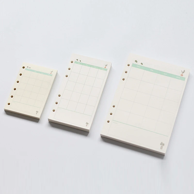 Красочные офисные школы 6 отверстий заправки Внутренней бумаги ядро для binder