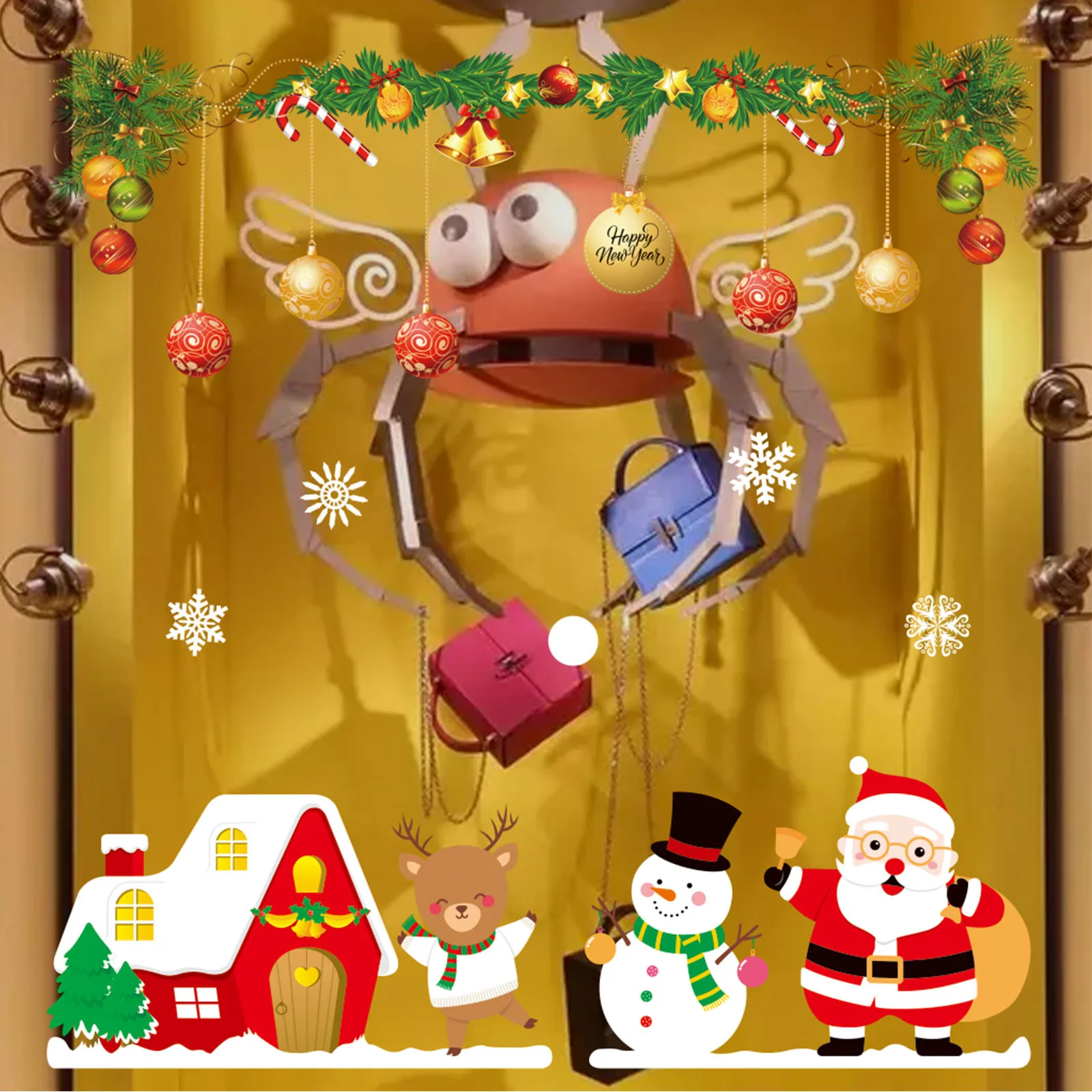 2 шт. Электростатическая наклейка для стекол и окон | Дом сад