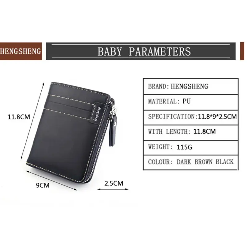 Новый мужской кошелек 2020 изготовлен из искусственной кожи короткий зажим для