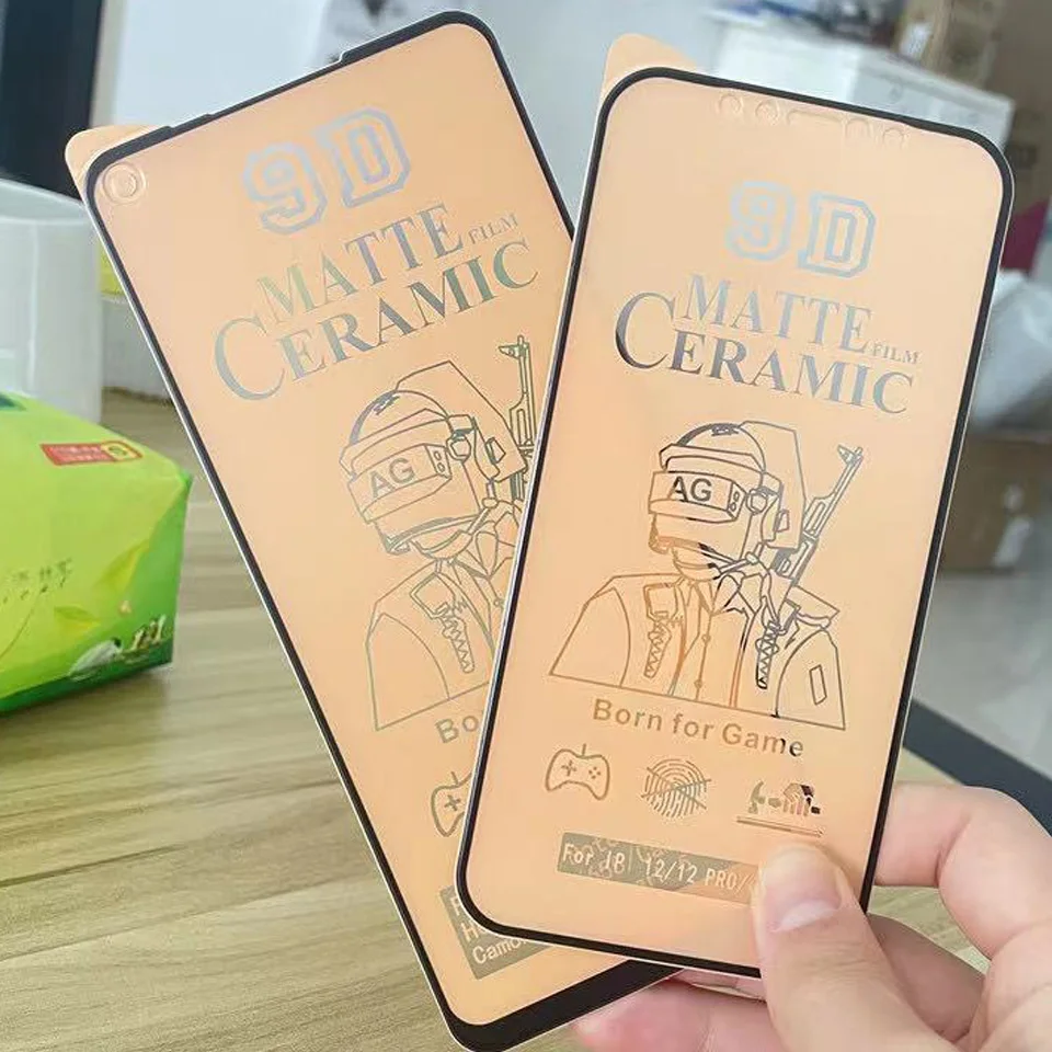 50Pcs 9D Soft Ceramics Matte Protection Film For IPhone 13 12 11 Pro XS MAX X XR 6 7 8 14 Plus Screen Protector Tempered Glass