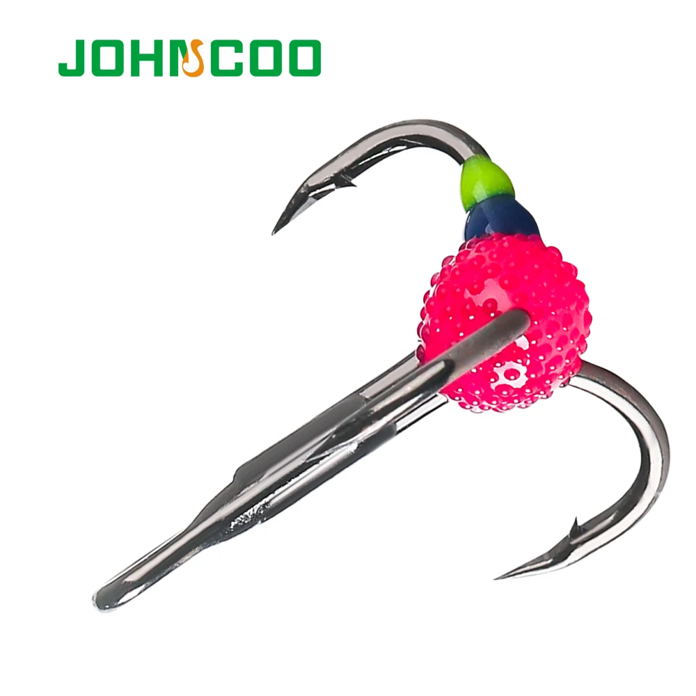 JOHNCOO 5 шт. бронзовых морских рыболовных крючков для зимней рыбалки 6 #8 #10 # с высоким