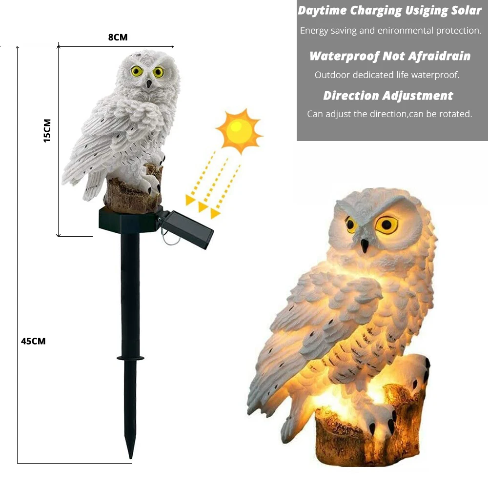 

Солнечная Сова, садовый светильник, светодиодный фонарь, автоматический ночной светсветильник льник, внутренний двор, вилла, декоративное ...