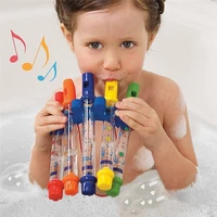 5pcsset of water flute toys children colorful water flute tub harmonica toys fun music baby bath bath toys