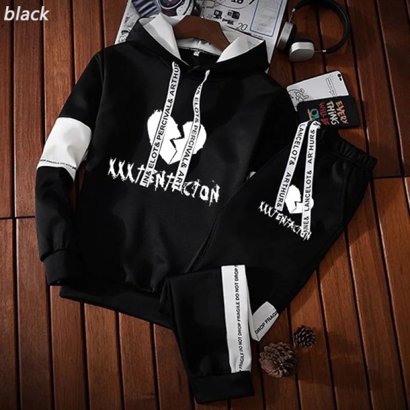 

Мужские костюмы из двух предметов, повседневные толстовки, спортивный костюм, толстовка + брюки