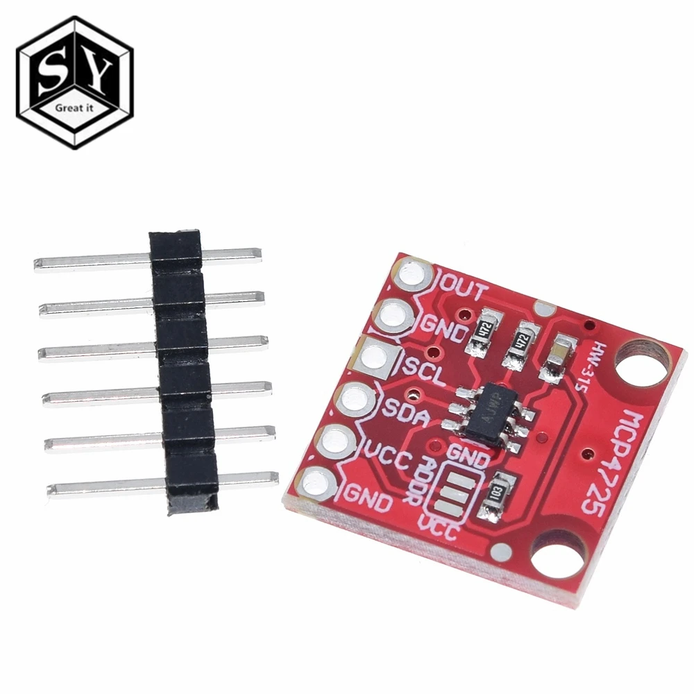 Плата модуля прерывания ЦАП MCP4725 I2C Great IT 1 шт.|board hook|boardboard wireless |