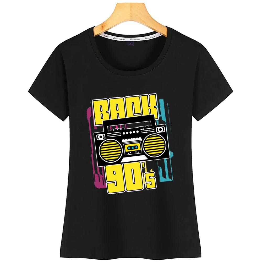 

Tops T Shirt Women Back 90s Vogue Vintage Print Tshirt