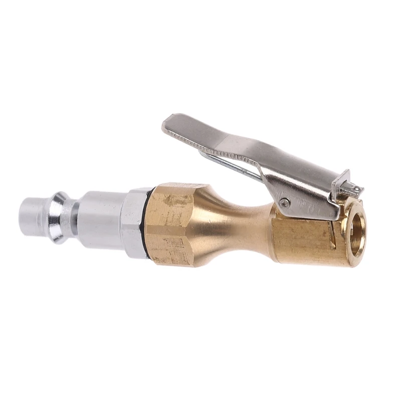 

Hot Sale Heavy Duty Brass Air Chuck Set,Dual Head Air Chuck 1/4 Female NPT Open Flow Ball Air Chuck