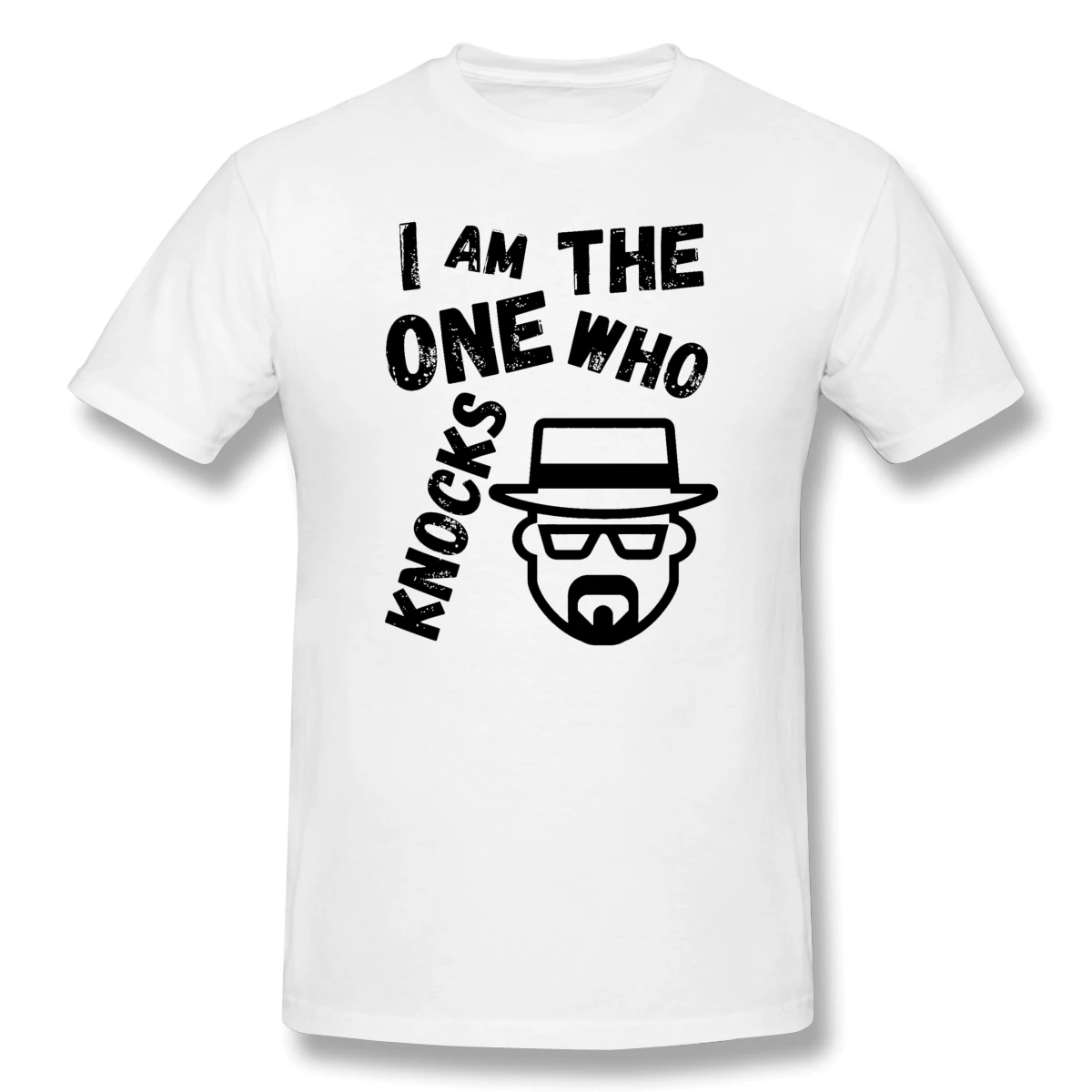 Мужская Базовая футболка с коротким рукавом I'm The One Who Knocks Heisenberg Забавные