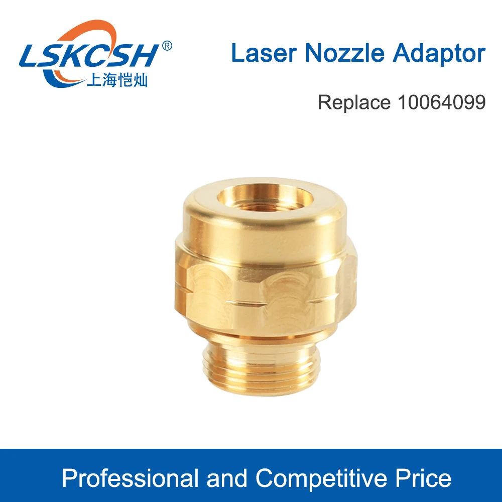 LSKCSH 10pcs/lot Laser Nozzle Body 10064099 nozzle holder copper housing machine replacement parts & accessories  Nozzle Adaptor