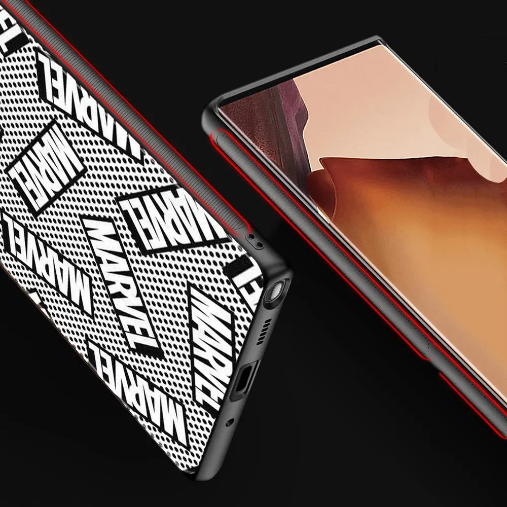 phone cover for samsung galaxy note 20 ultra 10 plus lite 9 8 a91 a03s a52s 5g soft shell fundas marvel cartoon hero logo free global shipping