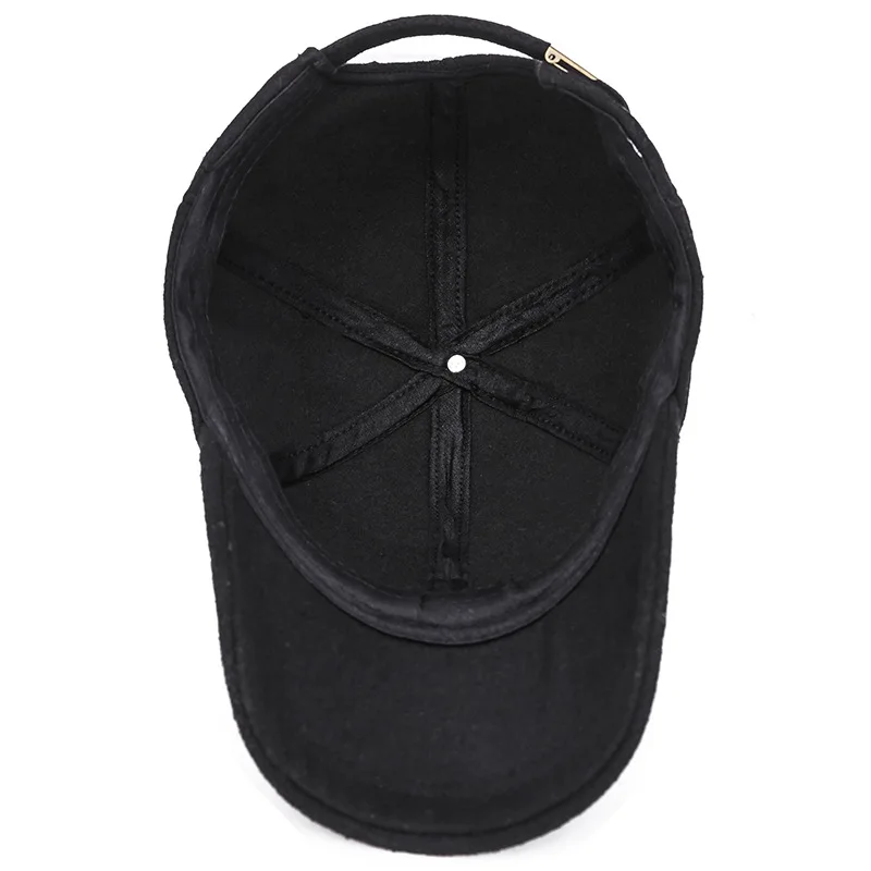 Новинка 2018 шерстяная бейсболка мужские зимние Снэпбэк кепки для папы однотонная