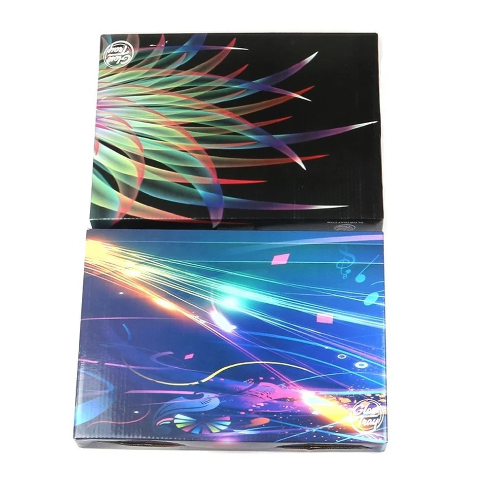 

New Voice Control Streamer LED Tray with HandBag Octagonal USB Charging Tobacco Cigarette Glow Rolling Tray for Decoration