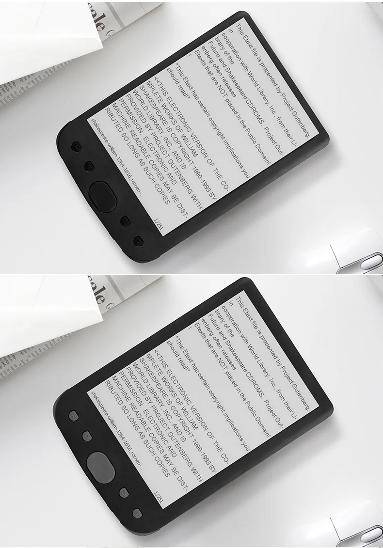 Черный считыватель электронных книг FB2 e ink Reader E 8 Гб 6 дюймов|Электронные книги| |