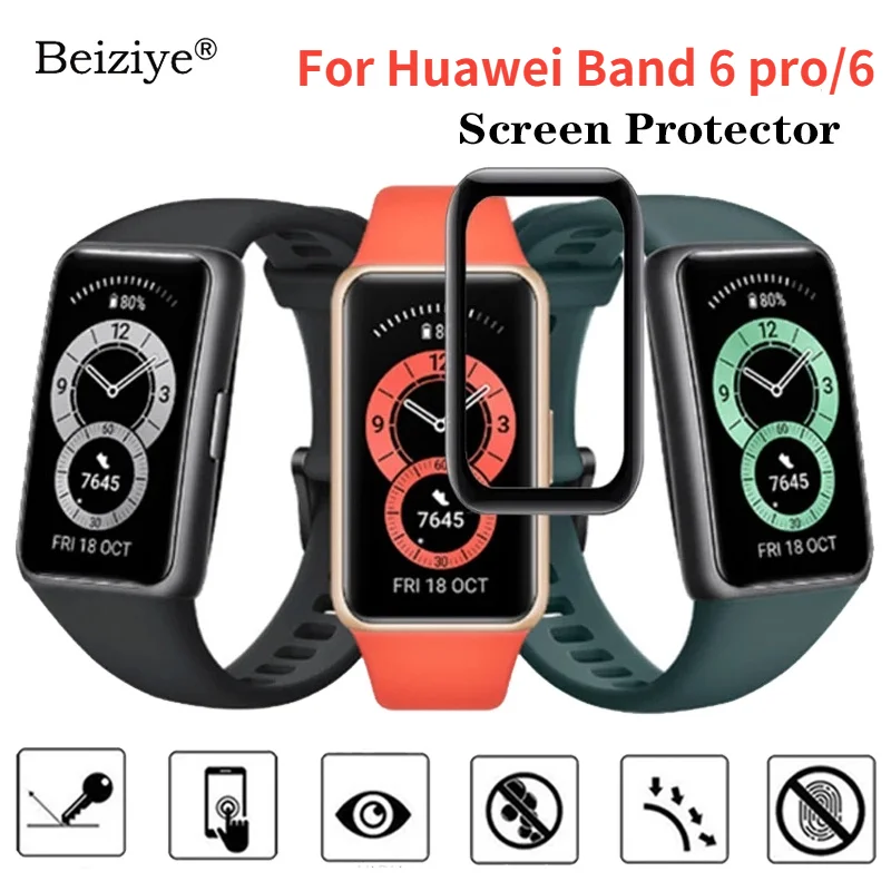 

Защитная пленка для экрана Huawei Band 6 pro, мягкая защитная пленка с закругленными краями для часов Huawei Band 6