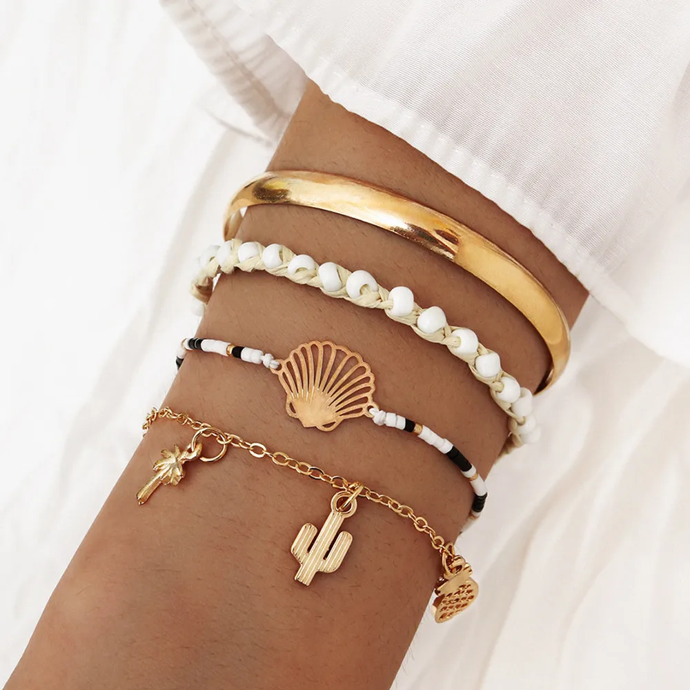 DIEZI ручной работы богемный браслет с изображением ананаса и кокосовой пальмы в