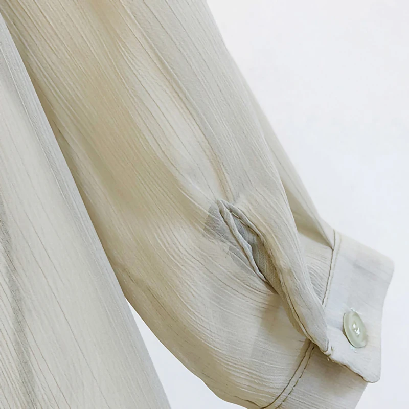 

White Sexy Blouse Women Casual Long Sleeve Top Shirts Blouse Loose 2020 Summer Streetwear Hip Hop Korean Transparent Thin Shirts