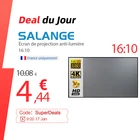 Salange экран для проектора 16:10 ,100 120 дюймов светоотражающий экран ткань экран для проэктора YG300 XGIMI H3 DLP полотно для проектора