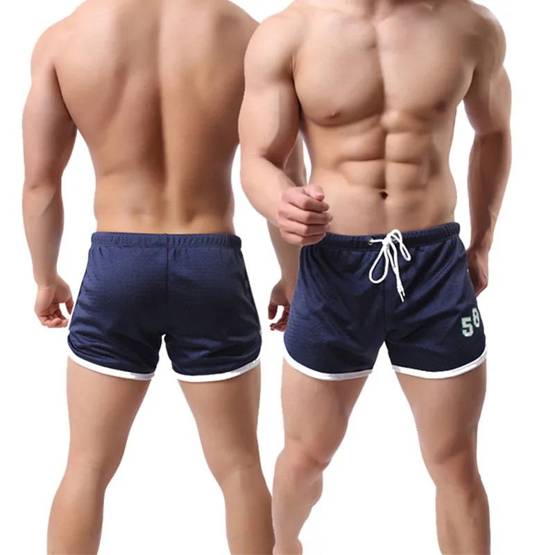 

Men Summer Sport Shorts Bodybuilding Sweatpants Run Jogging Short Pants Training Fitness Shorts Gym Drawstring Basketball Shorts
